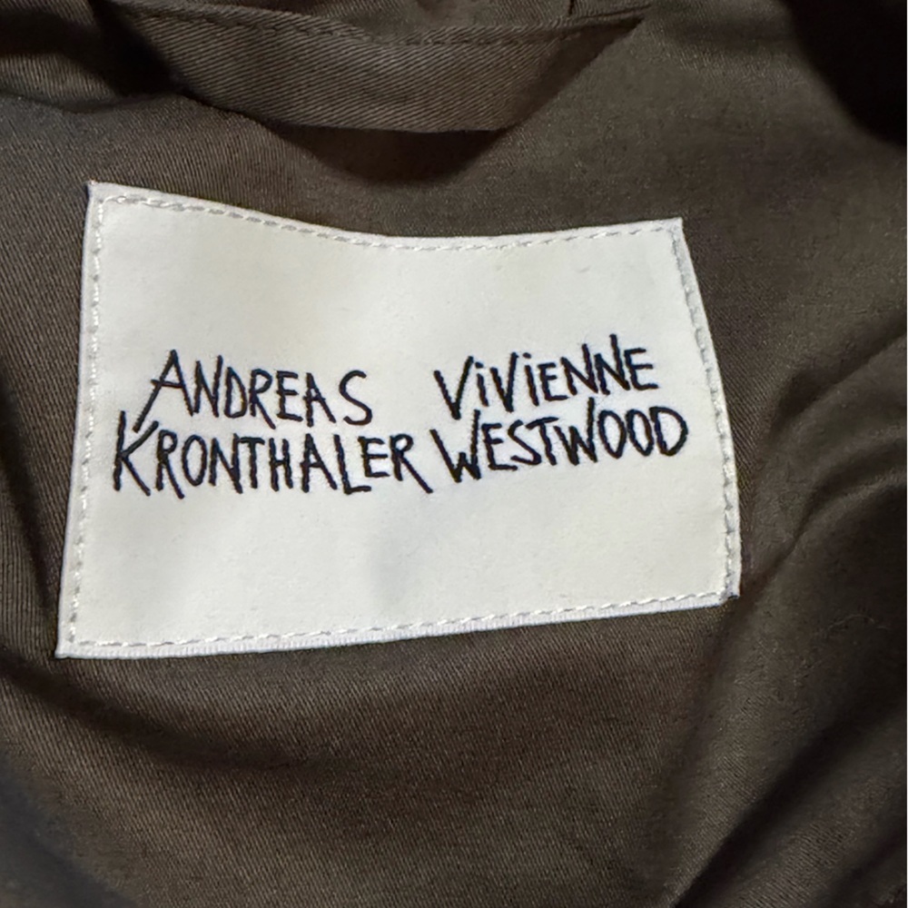 Vivienne Westwood by Andreas Kronthaler Diplomat Long Jacket in Olive Green - 6 - Picture 9 of 11